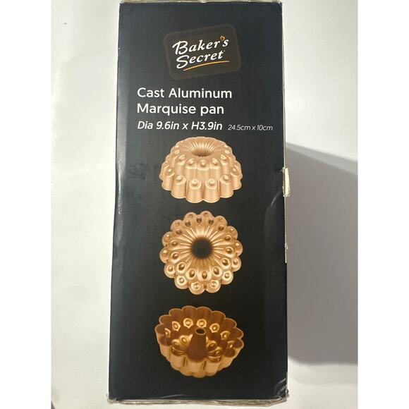 Cast Aluminum Marquise pan Bakers Secrete baking Mould for creative Cakes. NEW - Picture 4 of 10